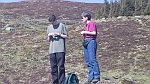 26-Trent & Heidi check their camera settings in the Wicklow mountains